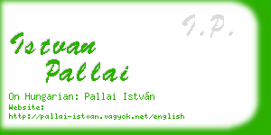 istvan pallai business card